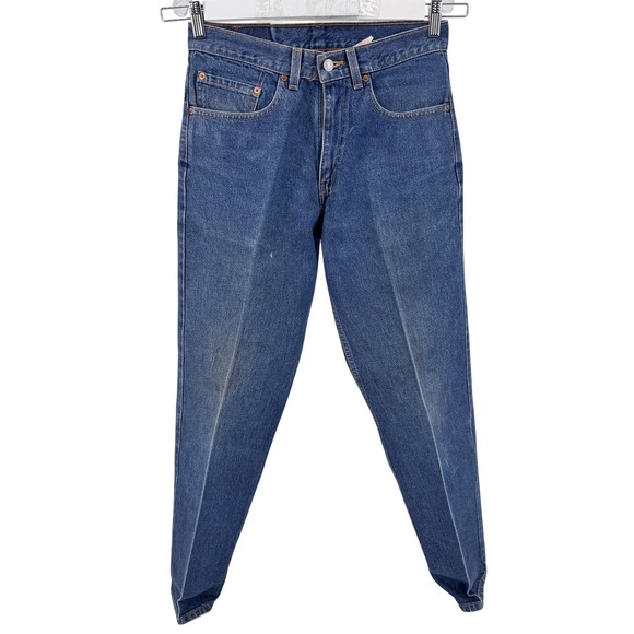 Levi's Other - Vintage Levi's 550 Y2K 31x32 90s Red‎ Batwing USA Relaxed Fit Jeans Blue Mens